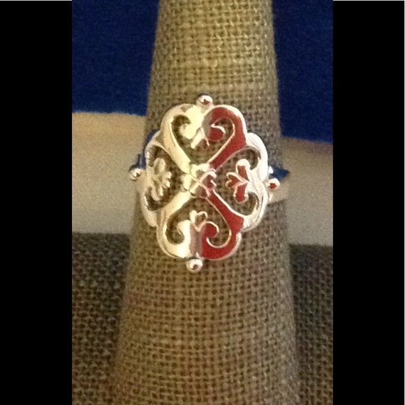 Jewelry - 💜 STERLING SILVER (925) FANCY HEART DESIGN RING